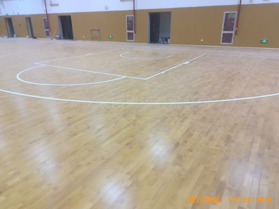江蘇上海大眾儀征分公司運動館體育地板安裝案例